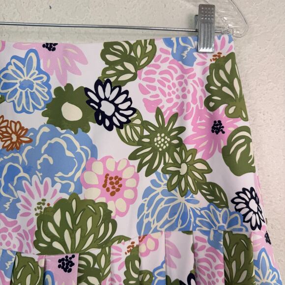 Smith & Quinn Skort Women Medium Floral Pleated Tennis Pickleball Athletic Skirt - Picture 4 of 9